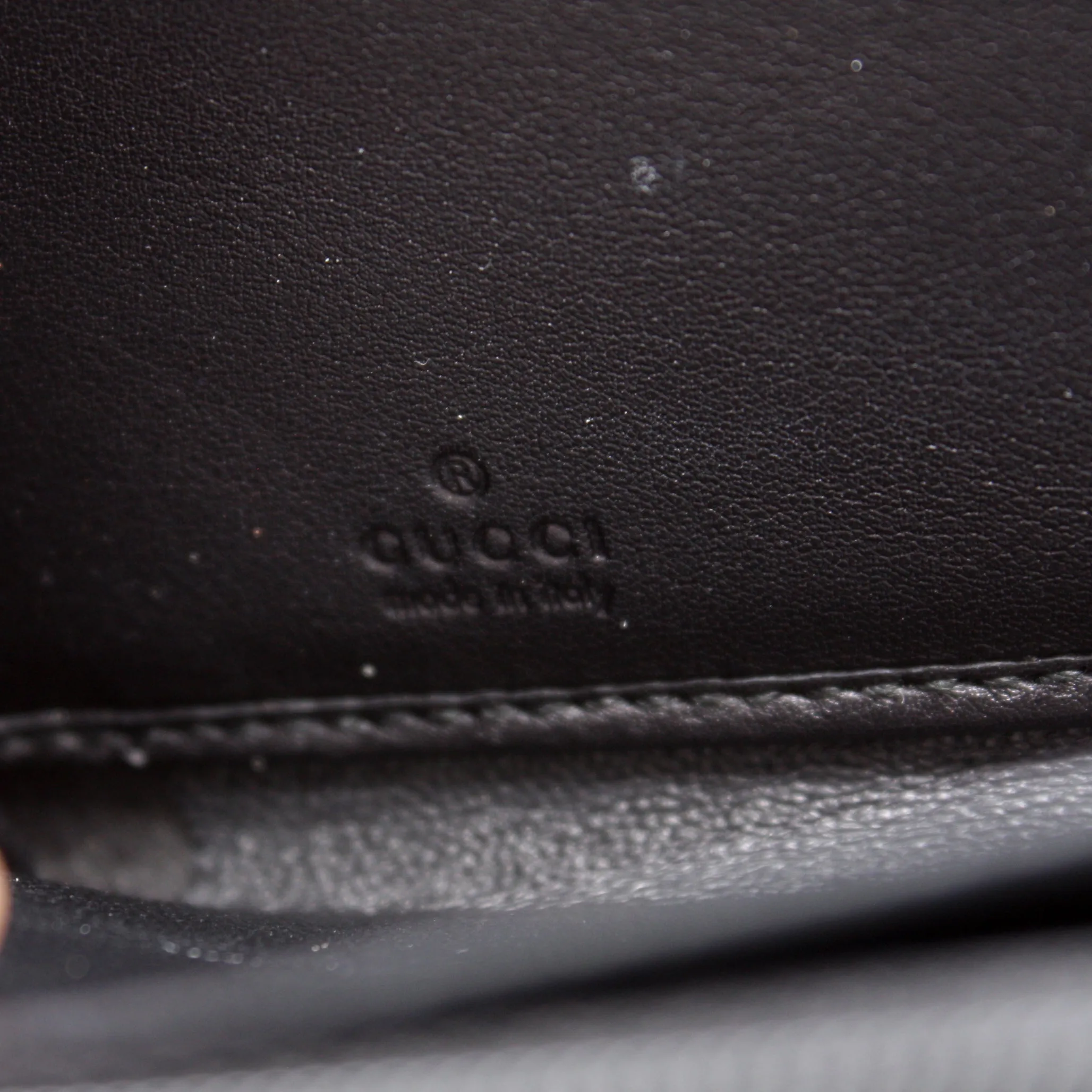 112724 Gucci Canvas Zip Around Wallet