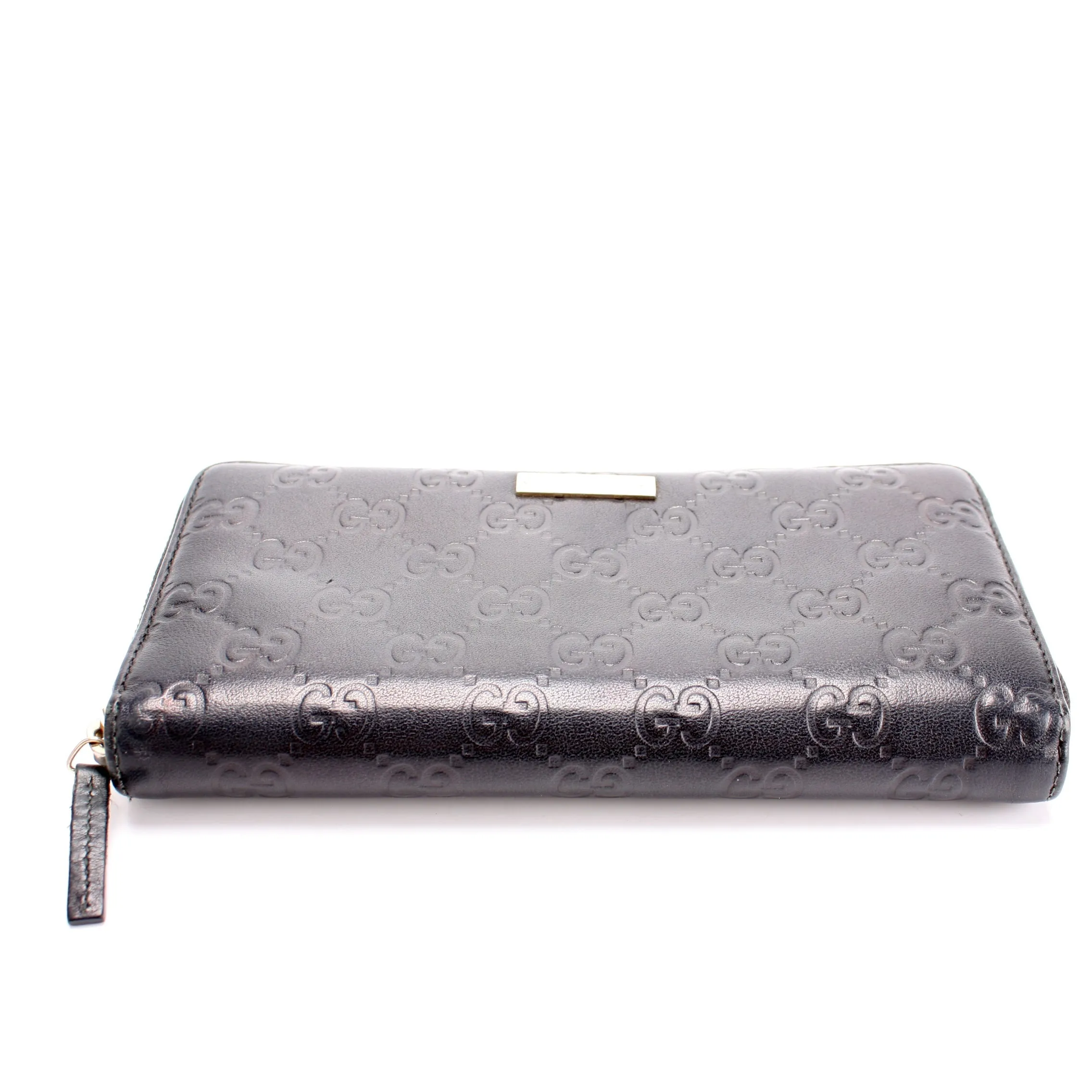112724 Gucci Canvas Zip Around Wallet