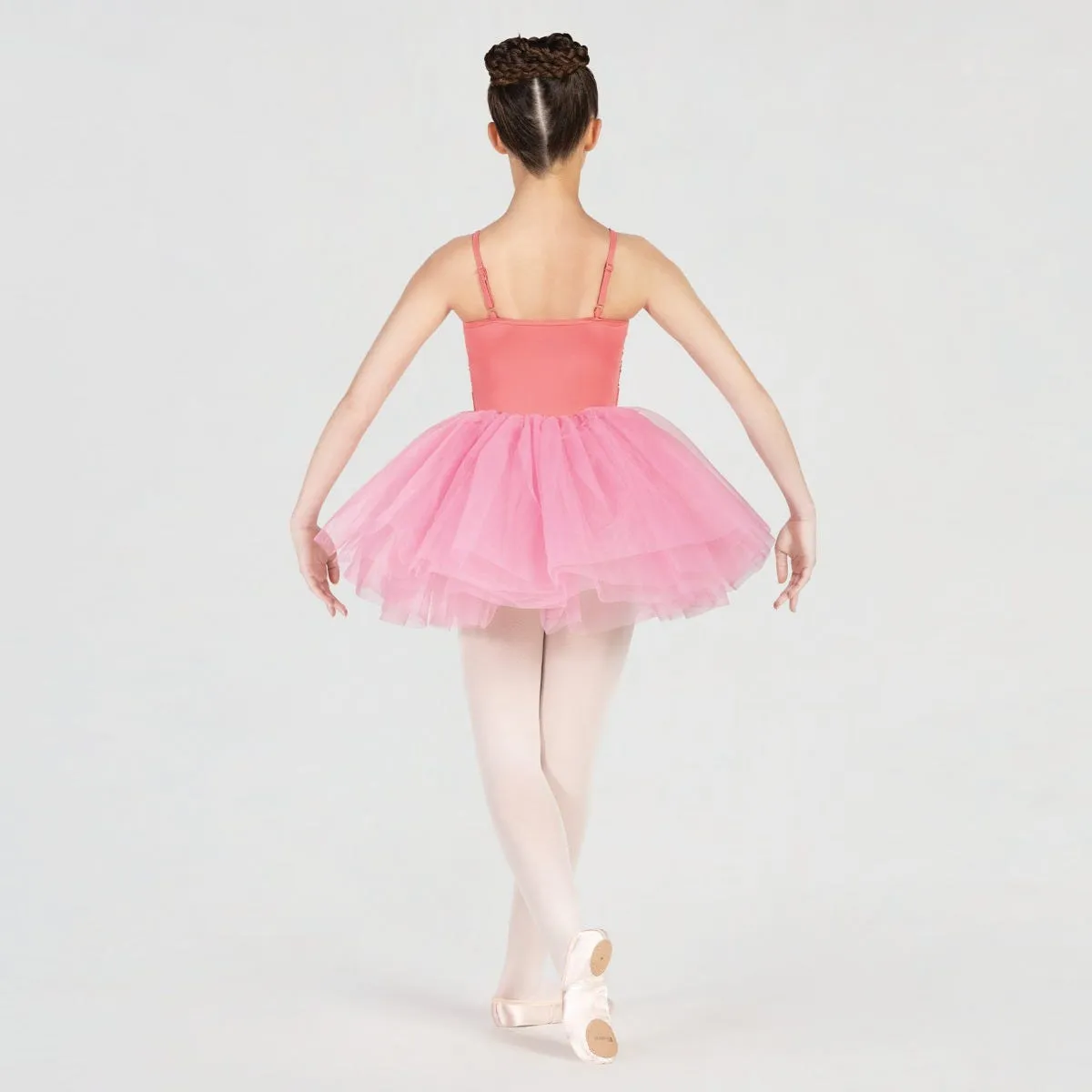 1st Position Camisole Style Ballet Dress with Flower Trim