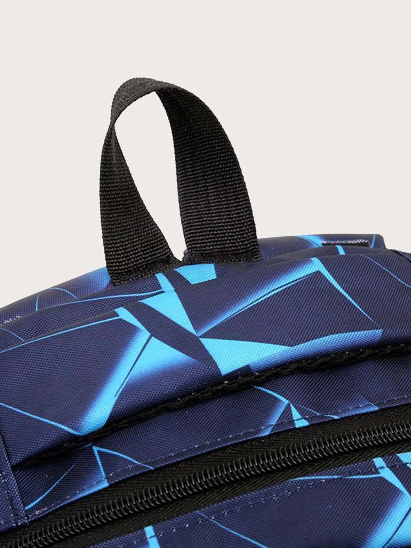 3pcs Geometric Graphic Backpack Set