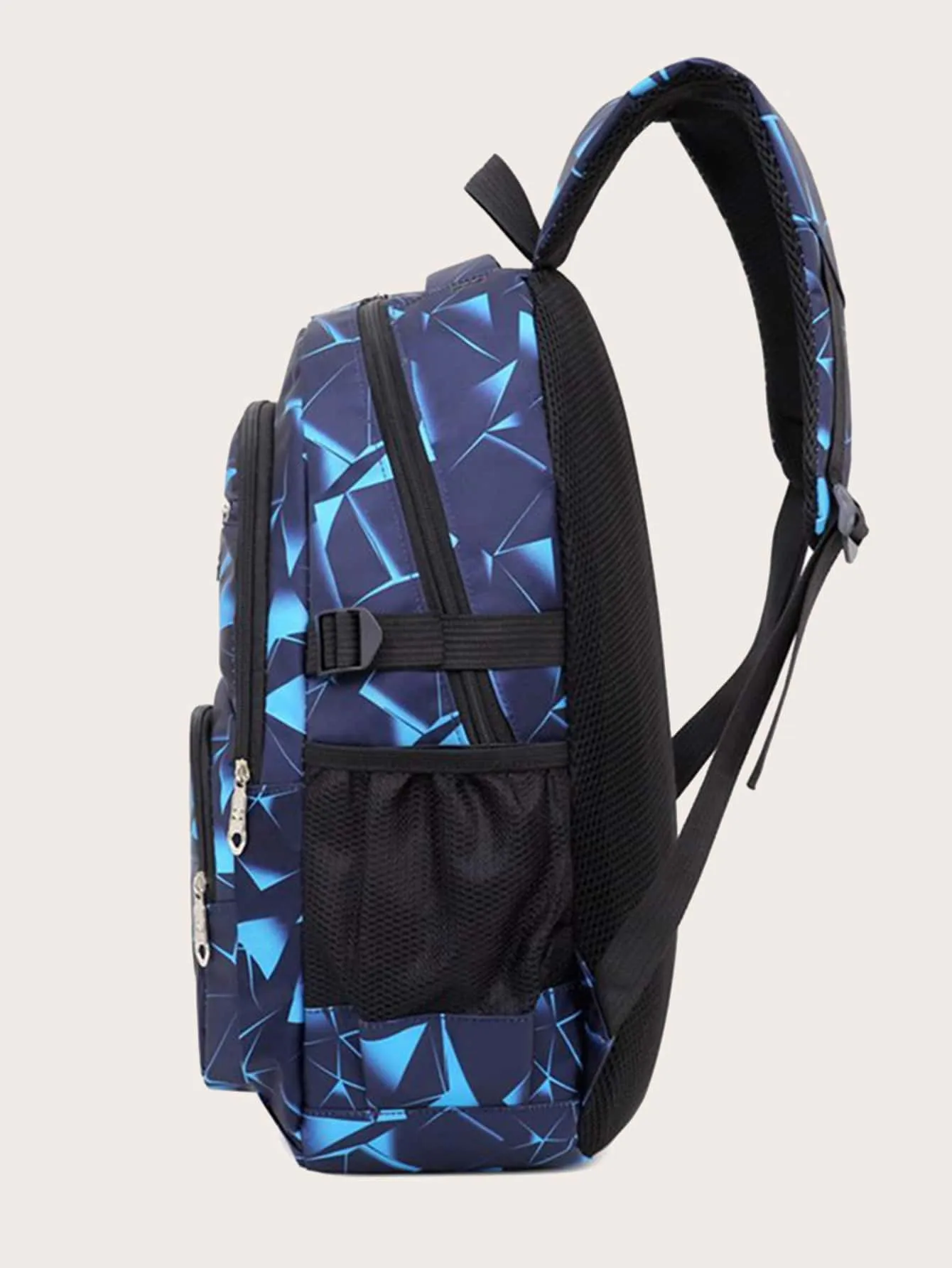 3pcs Geometric Graphic Backpack Set