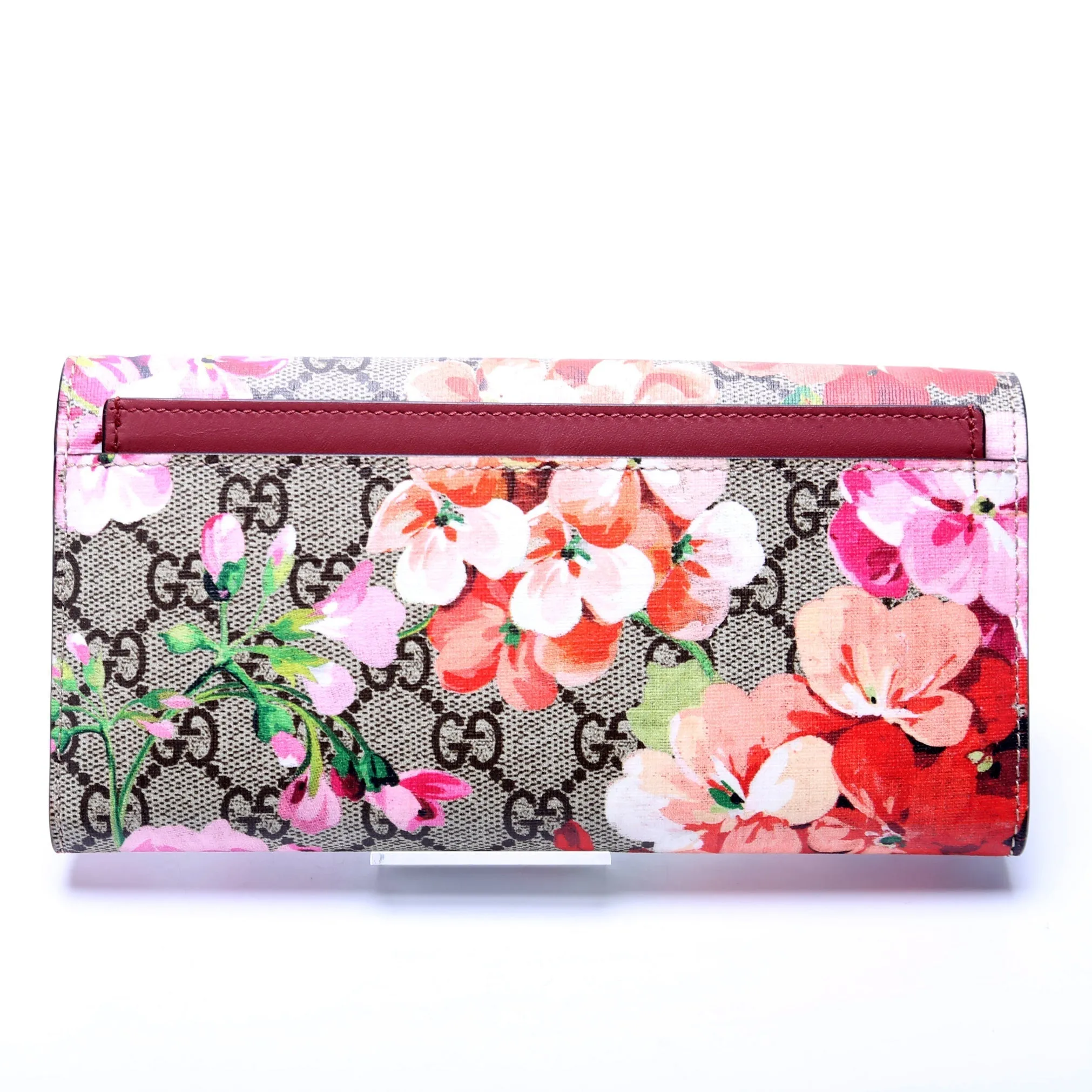 410074 Gucci Blooms Continental Wallet and Card Case