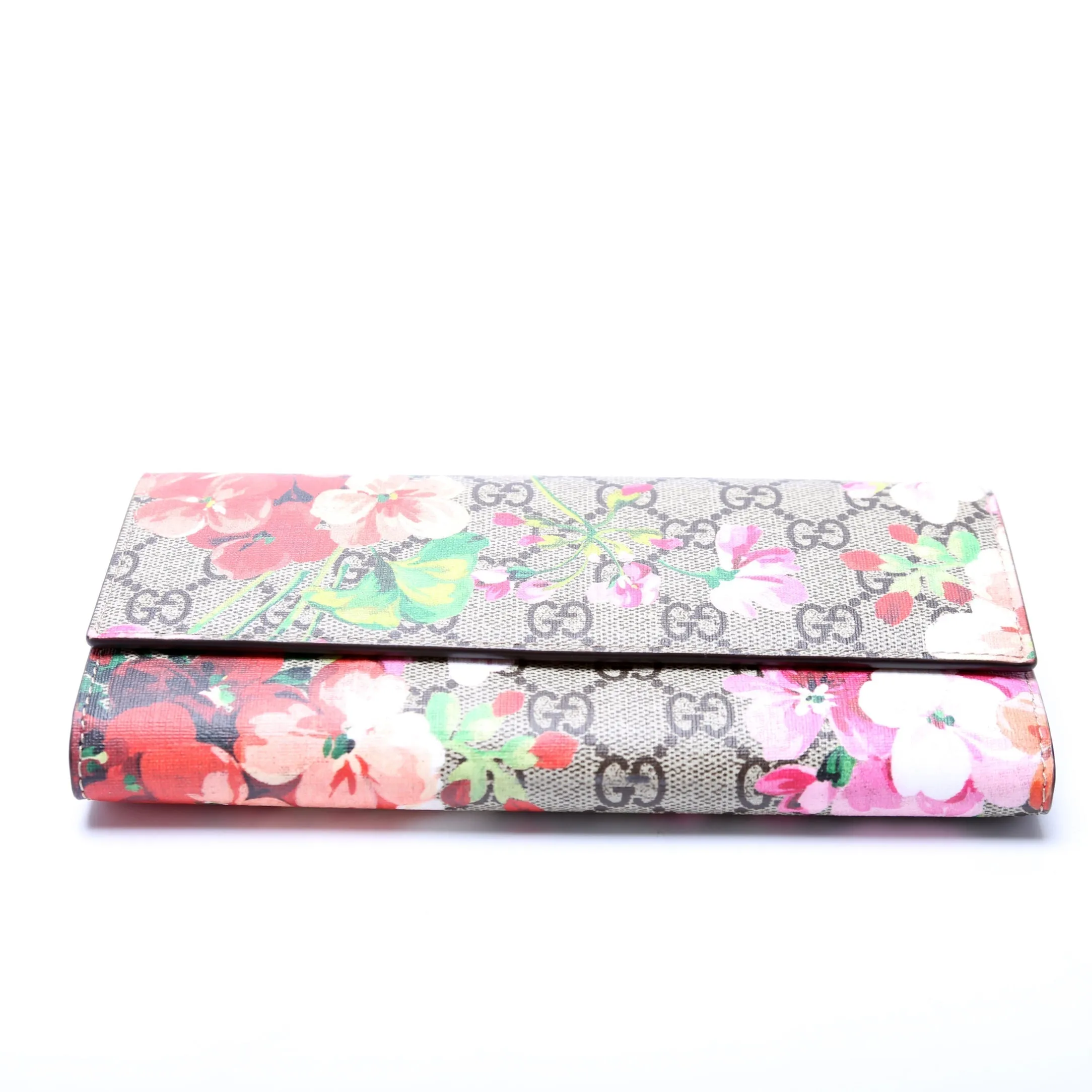 410074 Gucci Blooms Continental Wallet and Card Case