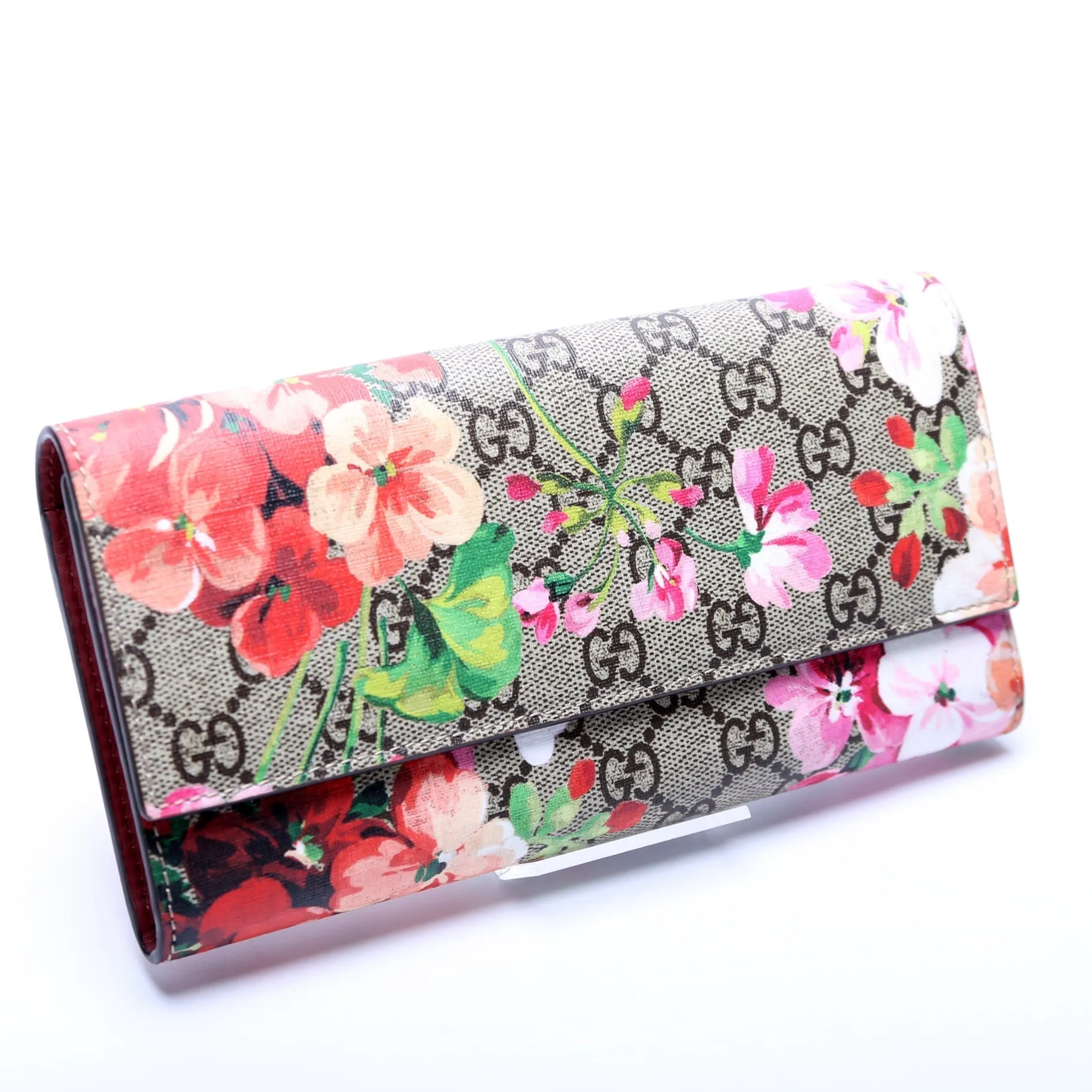 410074 Gucci Blooms Continental Wallet and Card Case