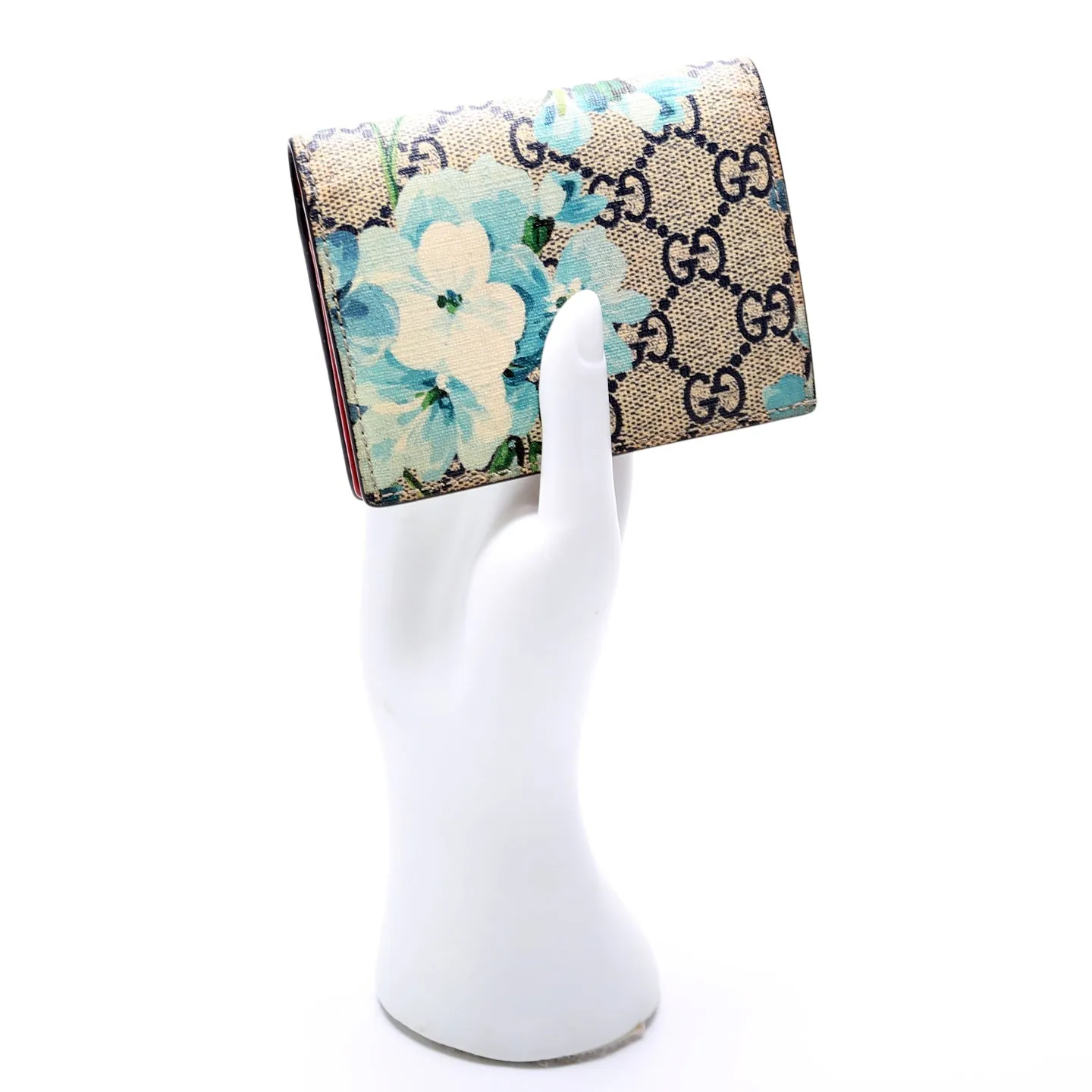 410088 Blooms Small Wallet Blue