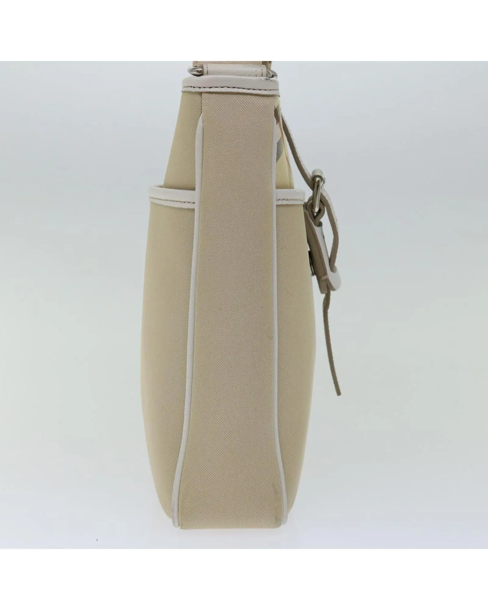 Authentic Burberry Canvas Shoulder Bag with Nova Check Pattern