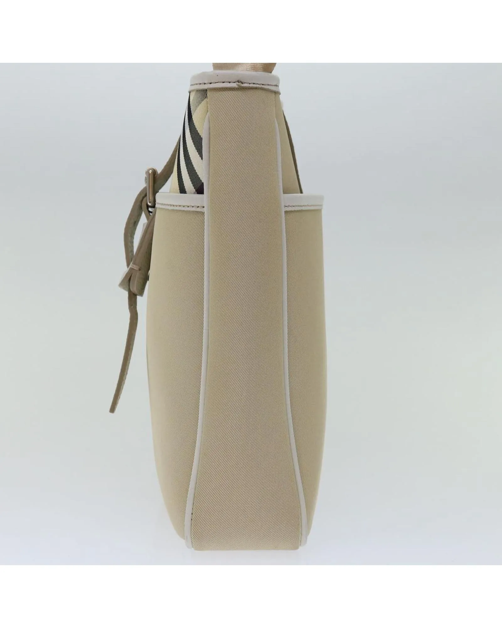 Authentic Burberry Canvas Shoulder Bag with Nova Check Pattern