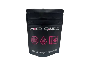 Bag King Flower Games Wide Mouth Child-Resistant Mylar Bag | 1/8 oz