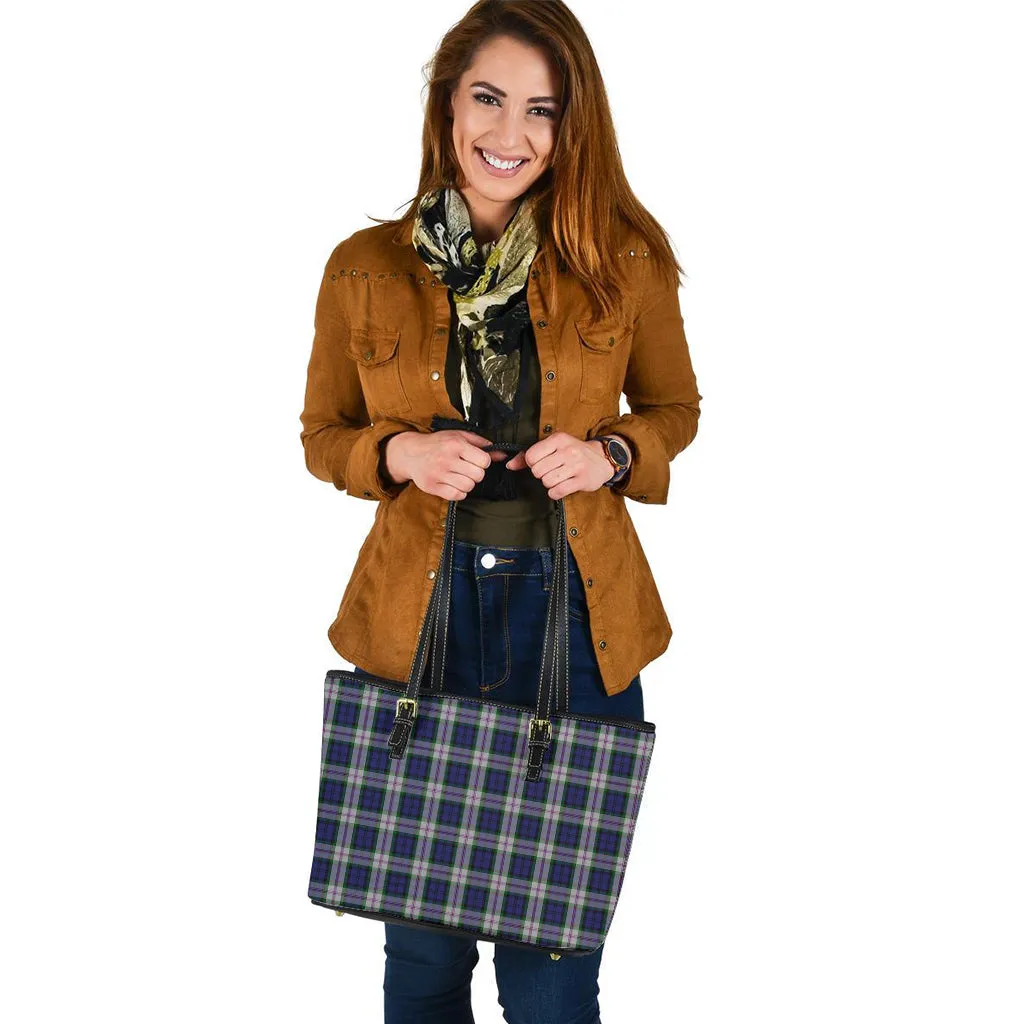 Baird Dress Tartan Leather Tote Bag