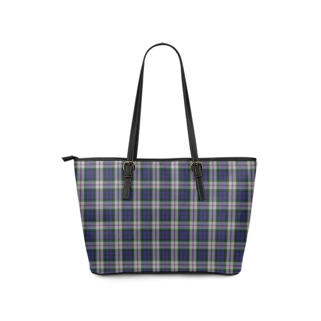 Baird Dress Tartan Leather Tote Bag