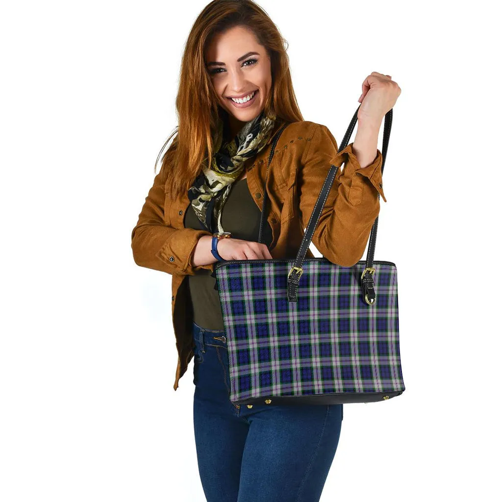 Baird Dress Tartan Leather Tote Bag