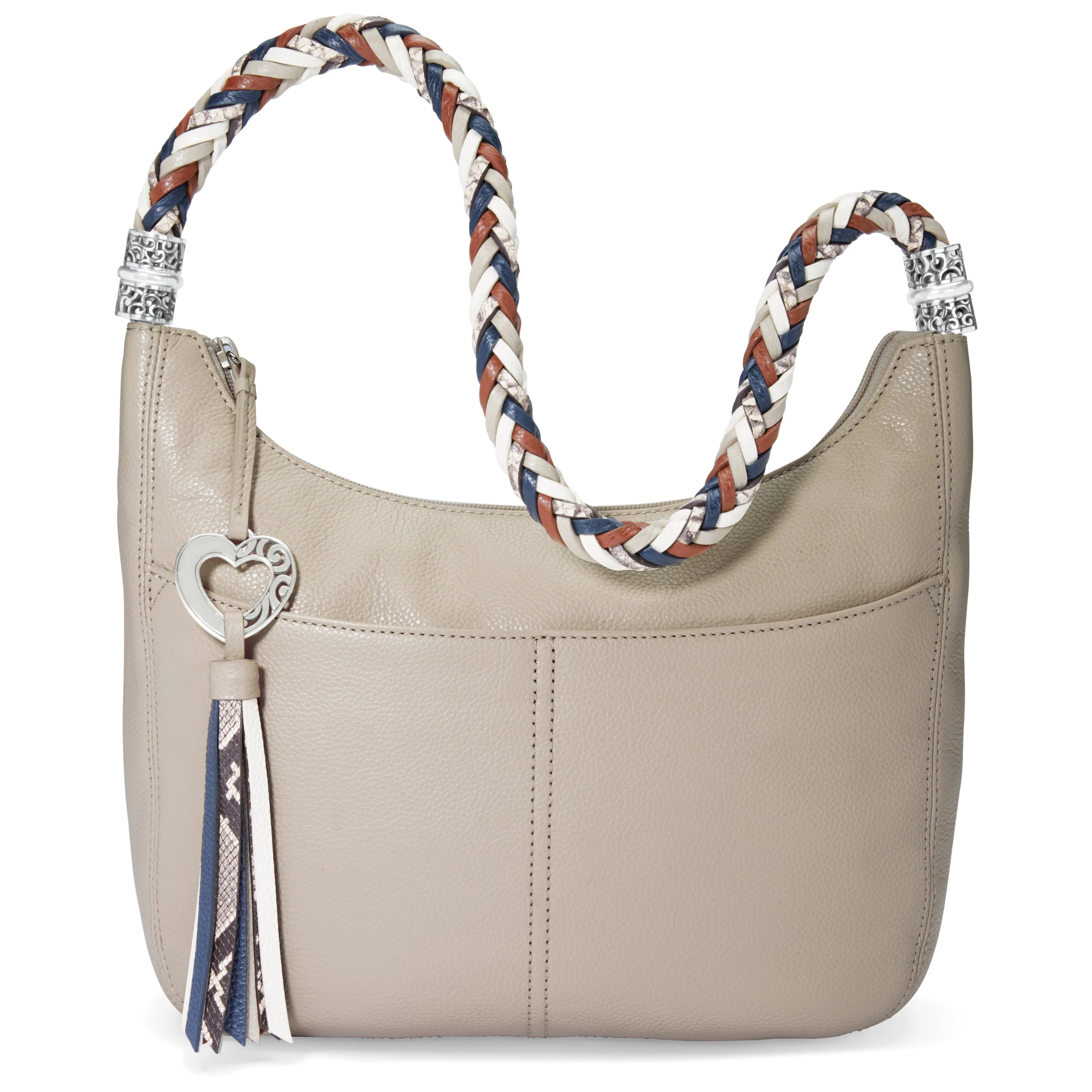 Barbados Ziptop Hobo | Stone-Multi