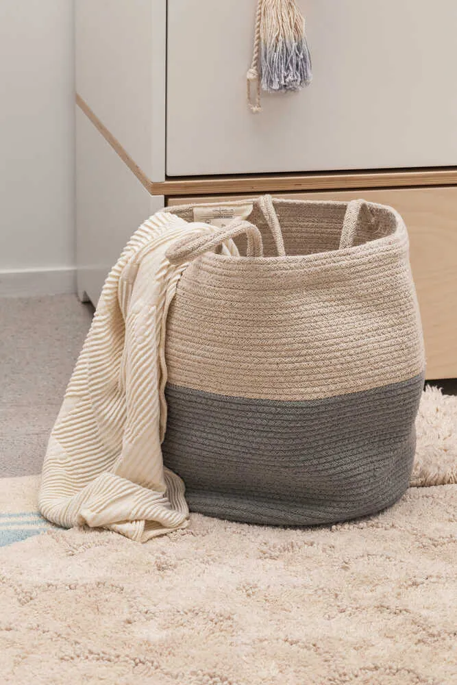 Basket Zoco Vintage Blue - Natural  - Morocco
