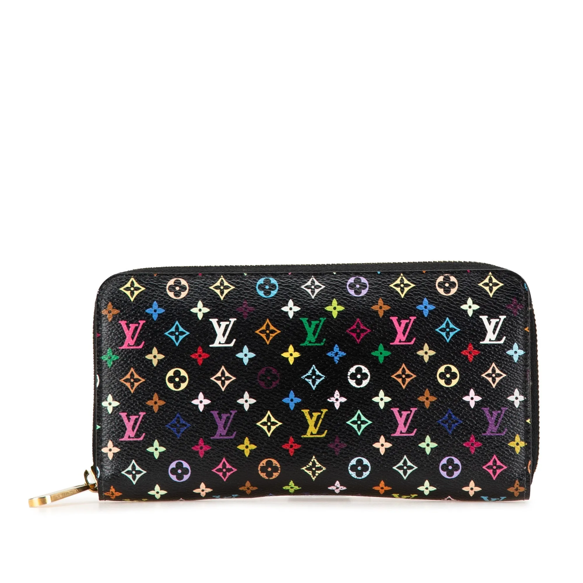 Black Louis Vuitton Monogram Multicolore Zippy Wallet