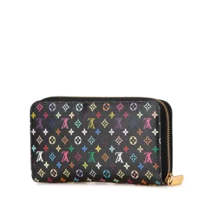 Black Louis Vuitton Monogram Multicolore Zippy Wallet