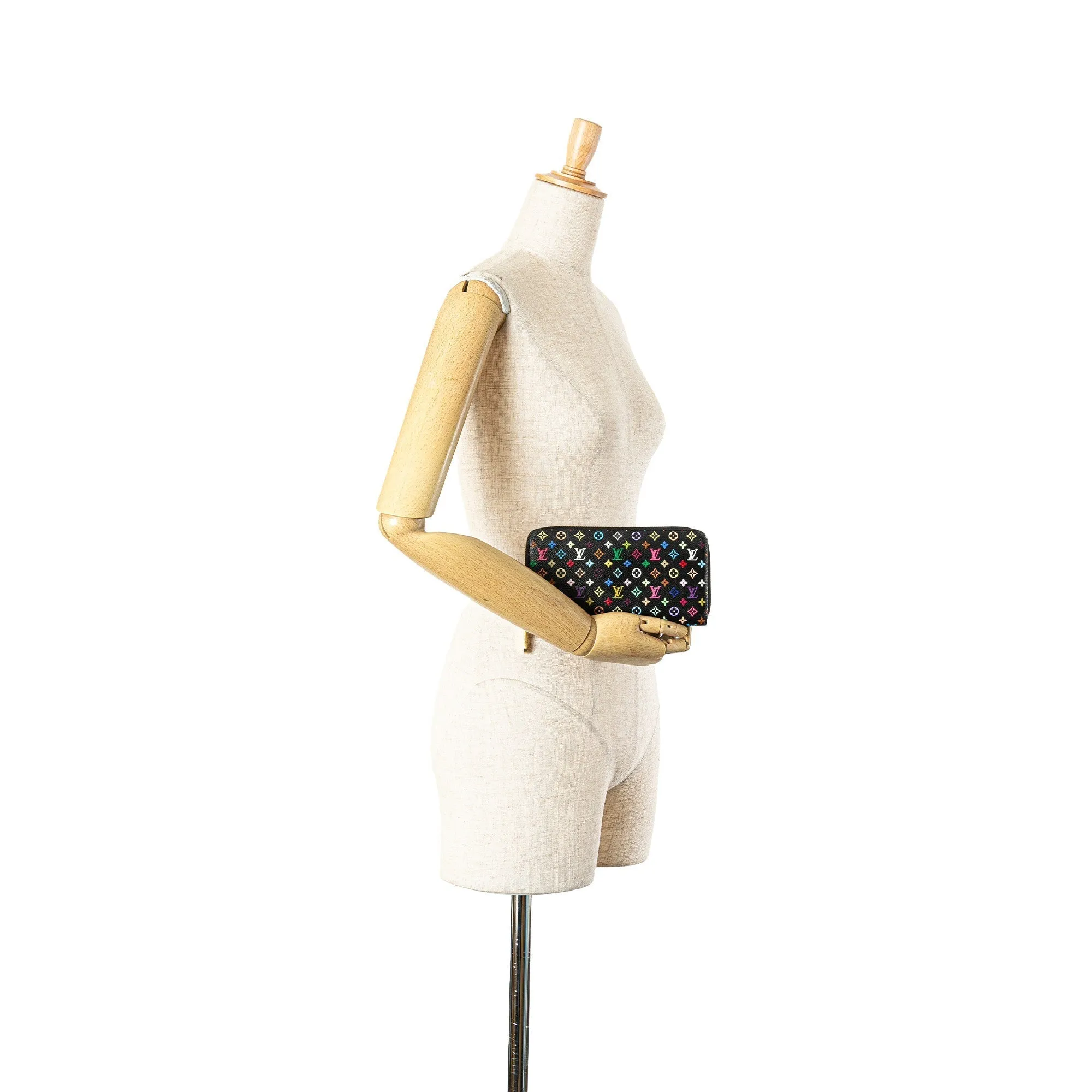Black Louis Vuitton Monogram Multicolore Zippy Wallet