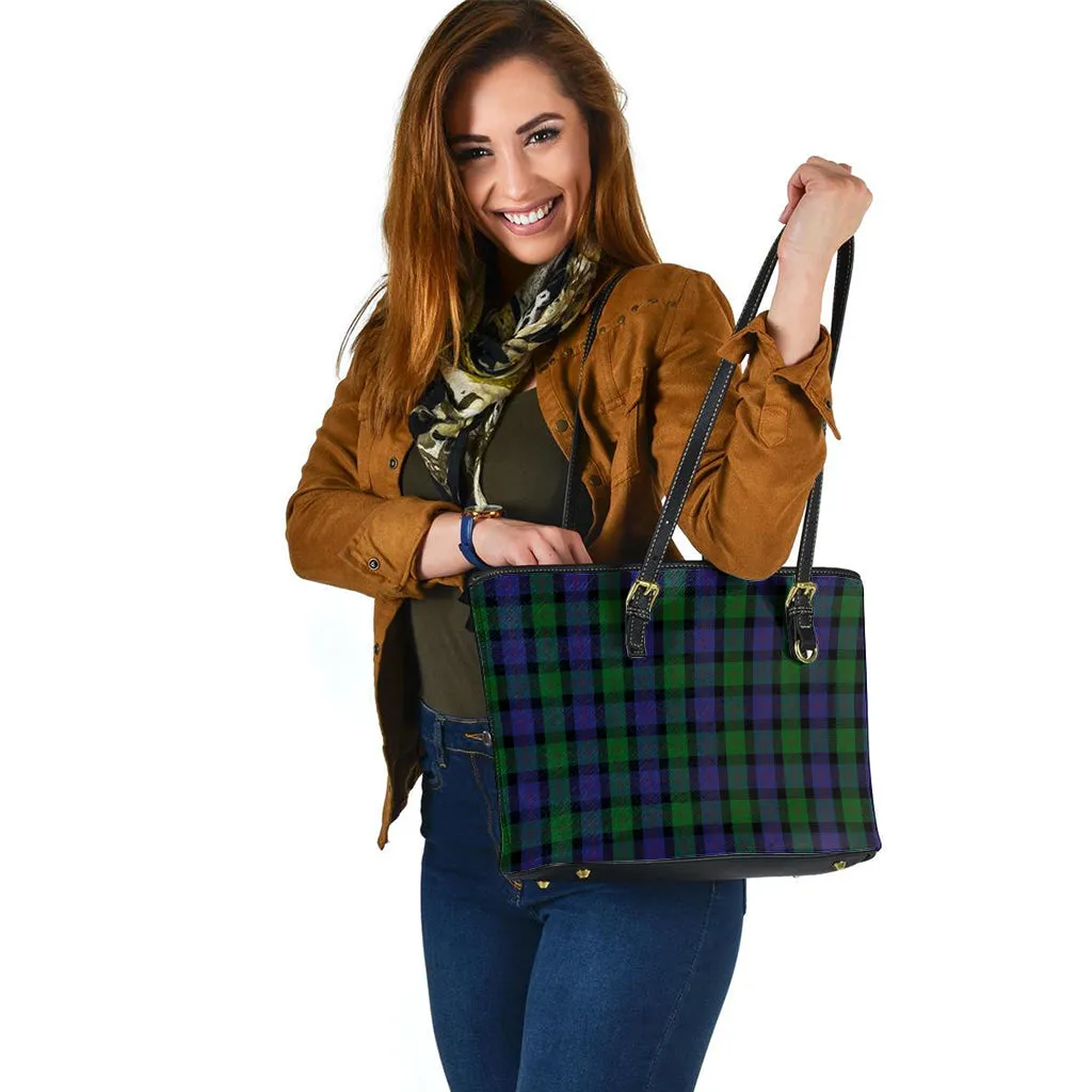 Blair Tartan Leather Tote Bag