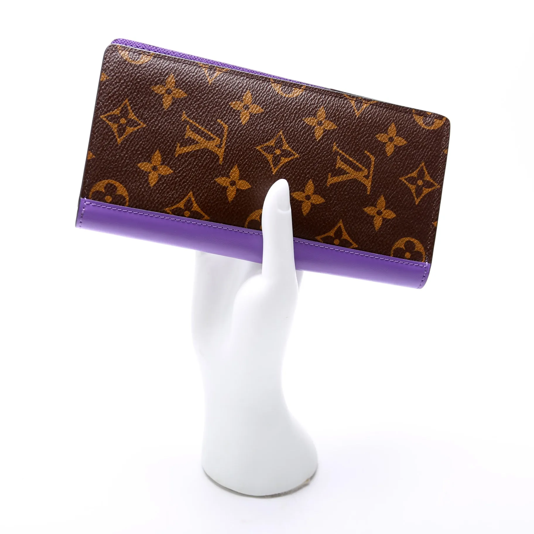 Brazza Wallet Macassar Monogram Purple