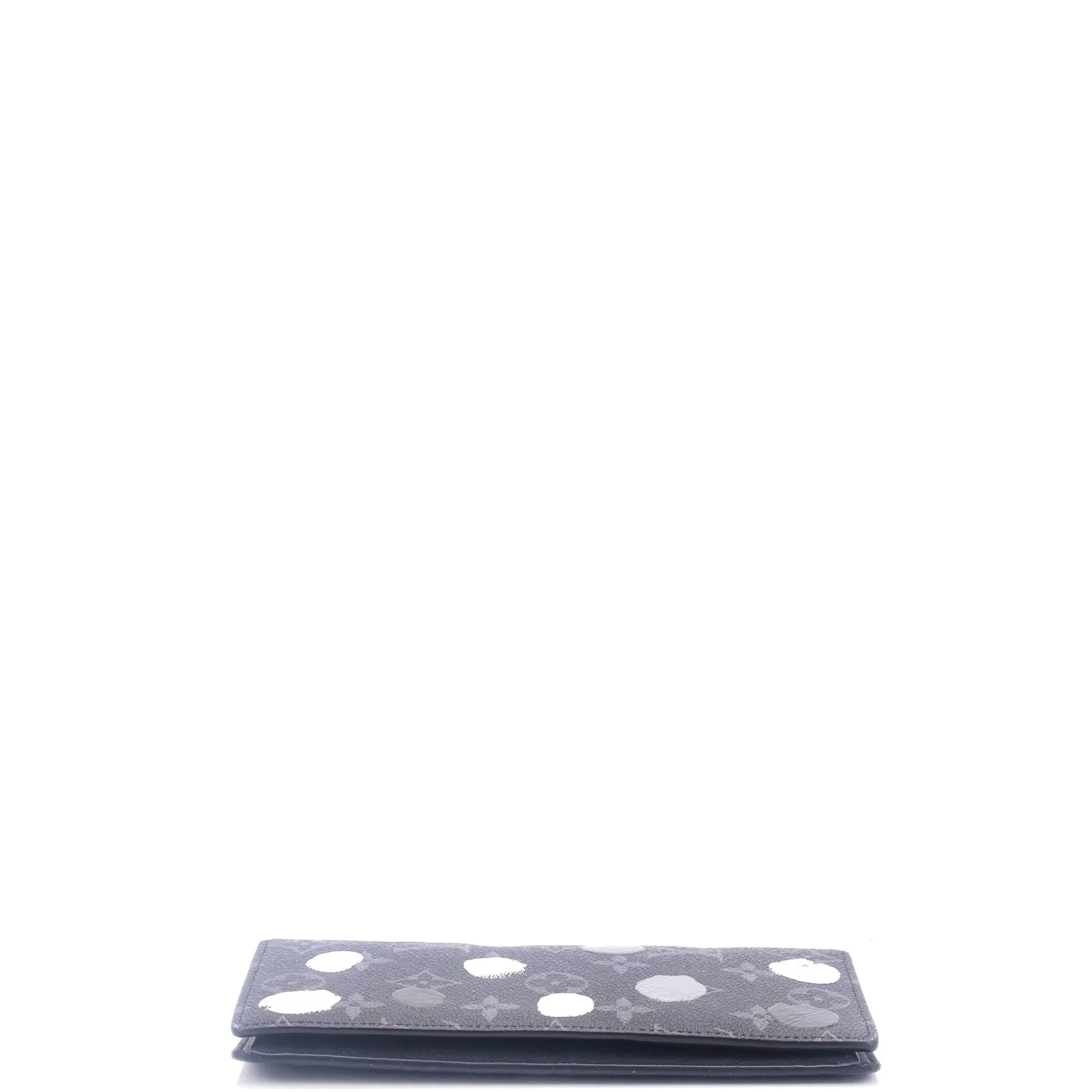 Brazza Wallet Yayoi Kusama Painted Dots Monogram Eclipse Canvas