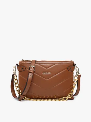 Brown Britt Puffer Crossbody