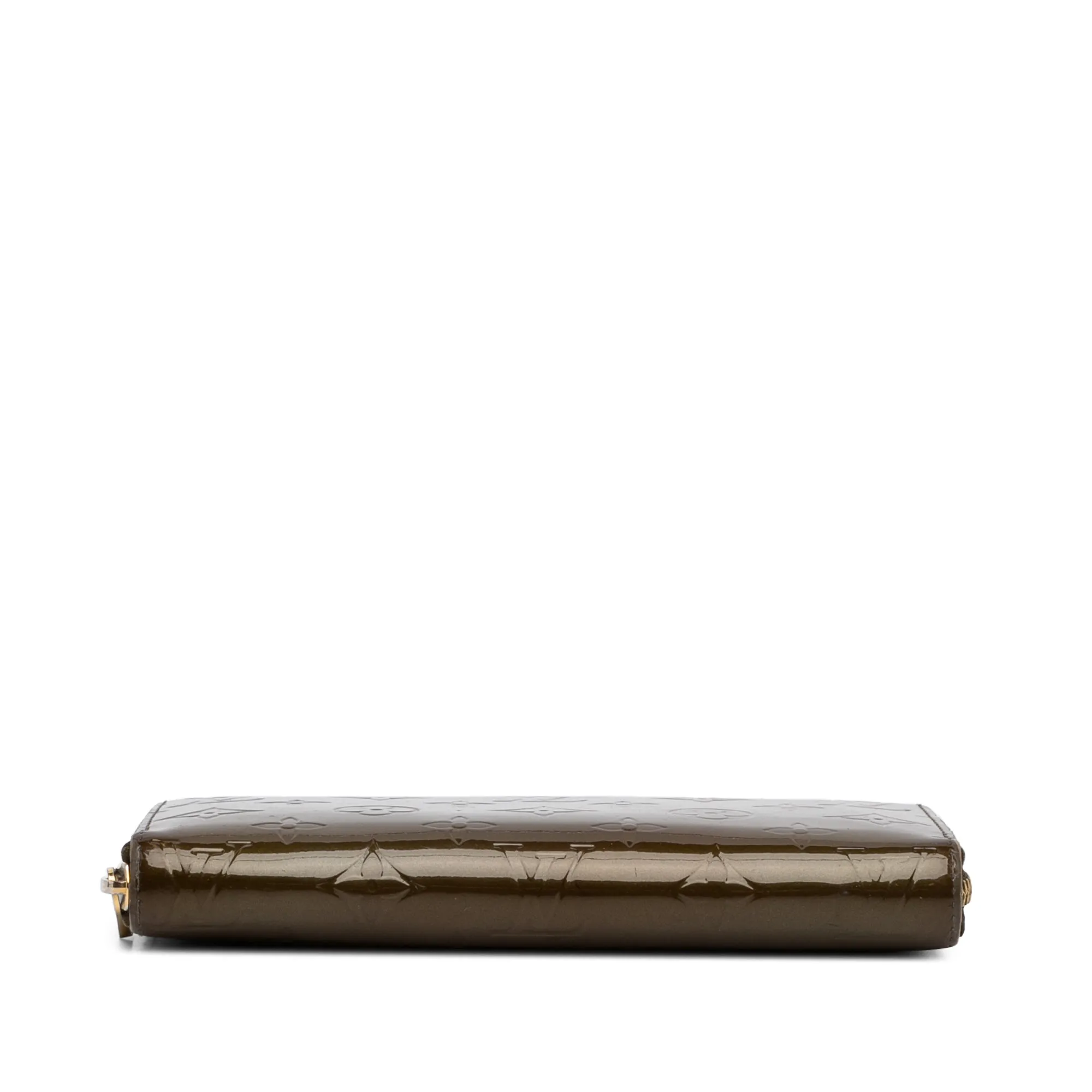 Brown Louis Vuitton Monogram Vernis Zippy Wallet