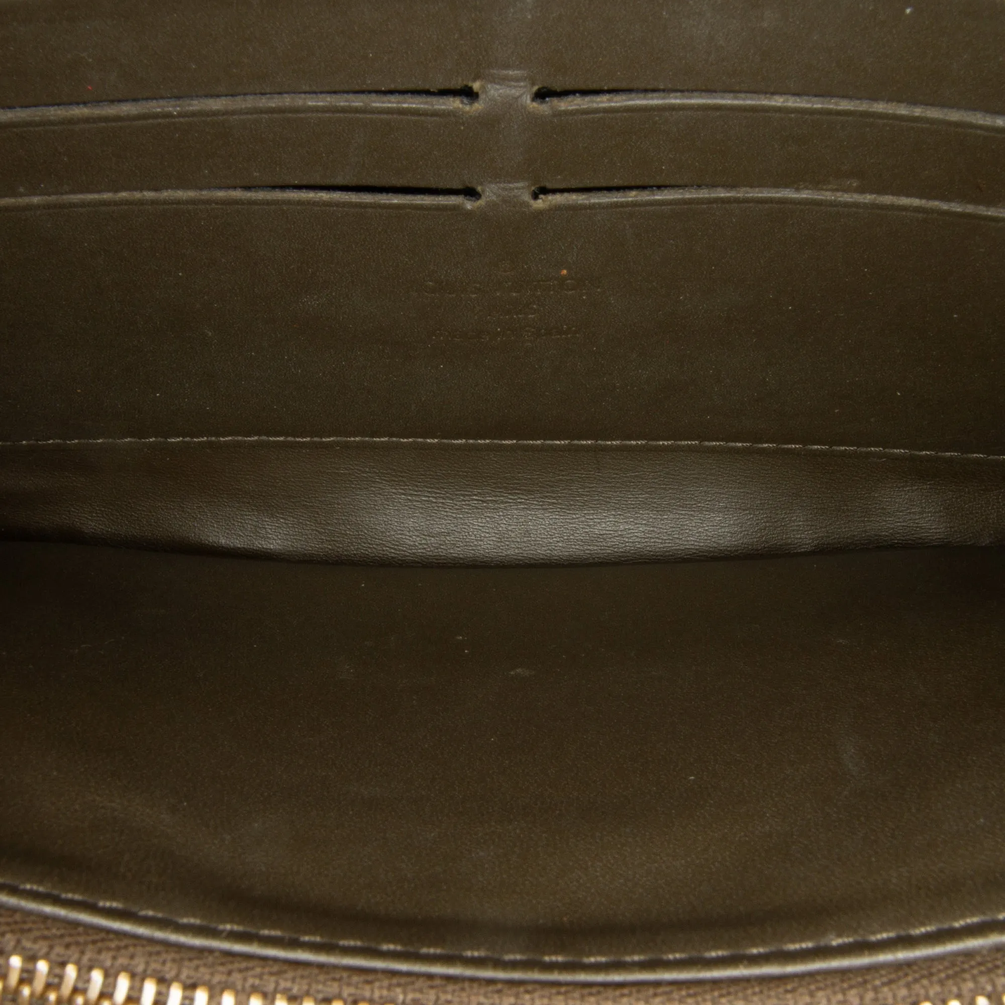 Brown Louis Vuitton Monogram Vernis Zippy Wallet