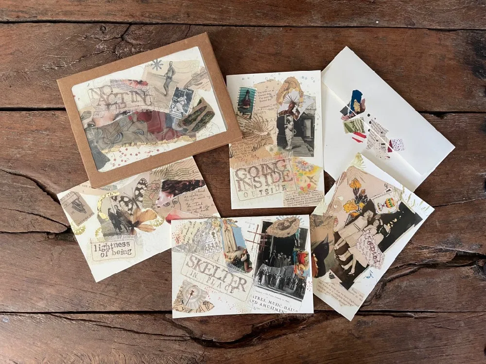 Carolyn's cooped up pack of artistic printed cards