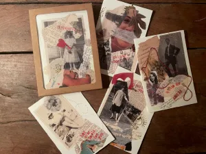 Carolyn's flirty pack of artistic printed cards