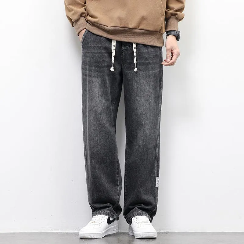 Casual Versatile Loose Fit Straight Washed Trendy Jeans