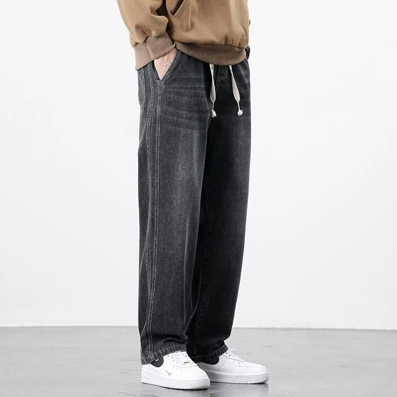 Casual Versatile Loose Fit Straight Washed Trendy Jeans