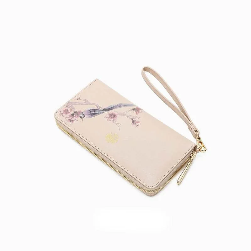Chinese Aesthetic Original Print Women's Compact Wallet