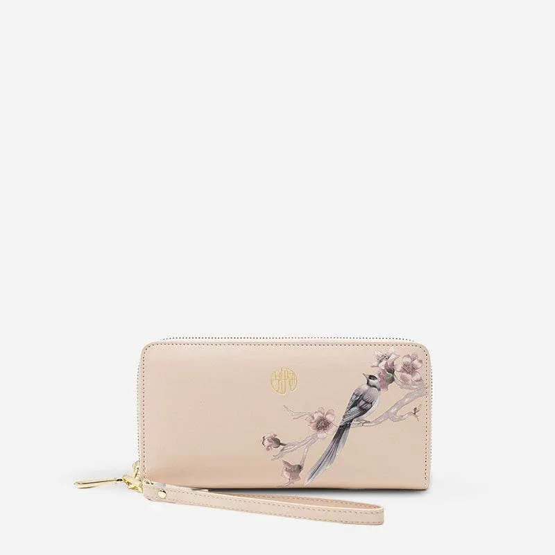 Chinese Aesthetic Original Print Women's Compact Wallet