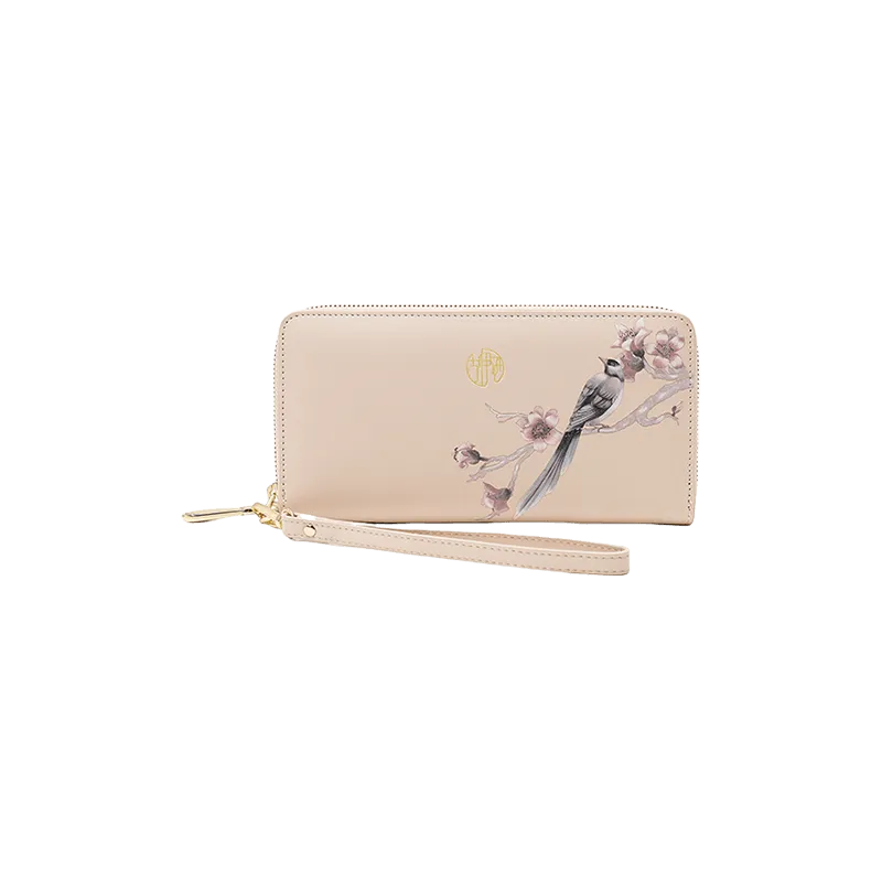 Chinese Aesthetic Original Print Women's Compact Wallet