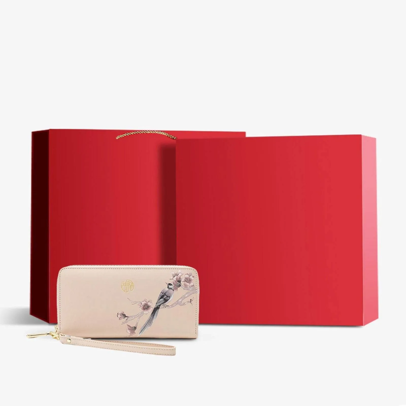 Chinese Aesthetic Original Print Women's Compact Wallet