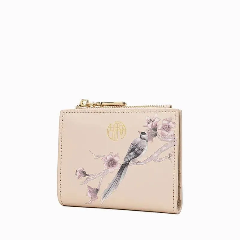 Chinese Aesthetic Original Print Women's Short Wallet