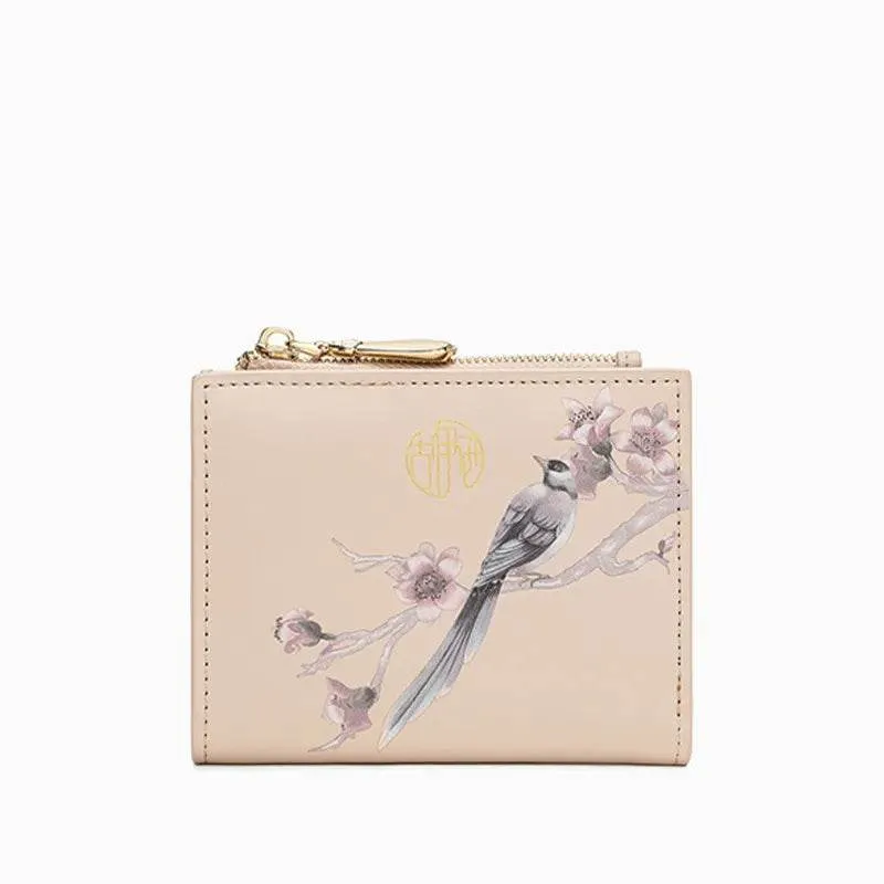 Chinese Aesthetic Original Print Women's Short Wallet