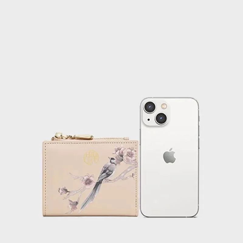 Chinese Aesthetic Original Print Women's Short Wallet