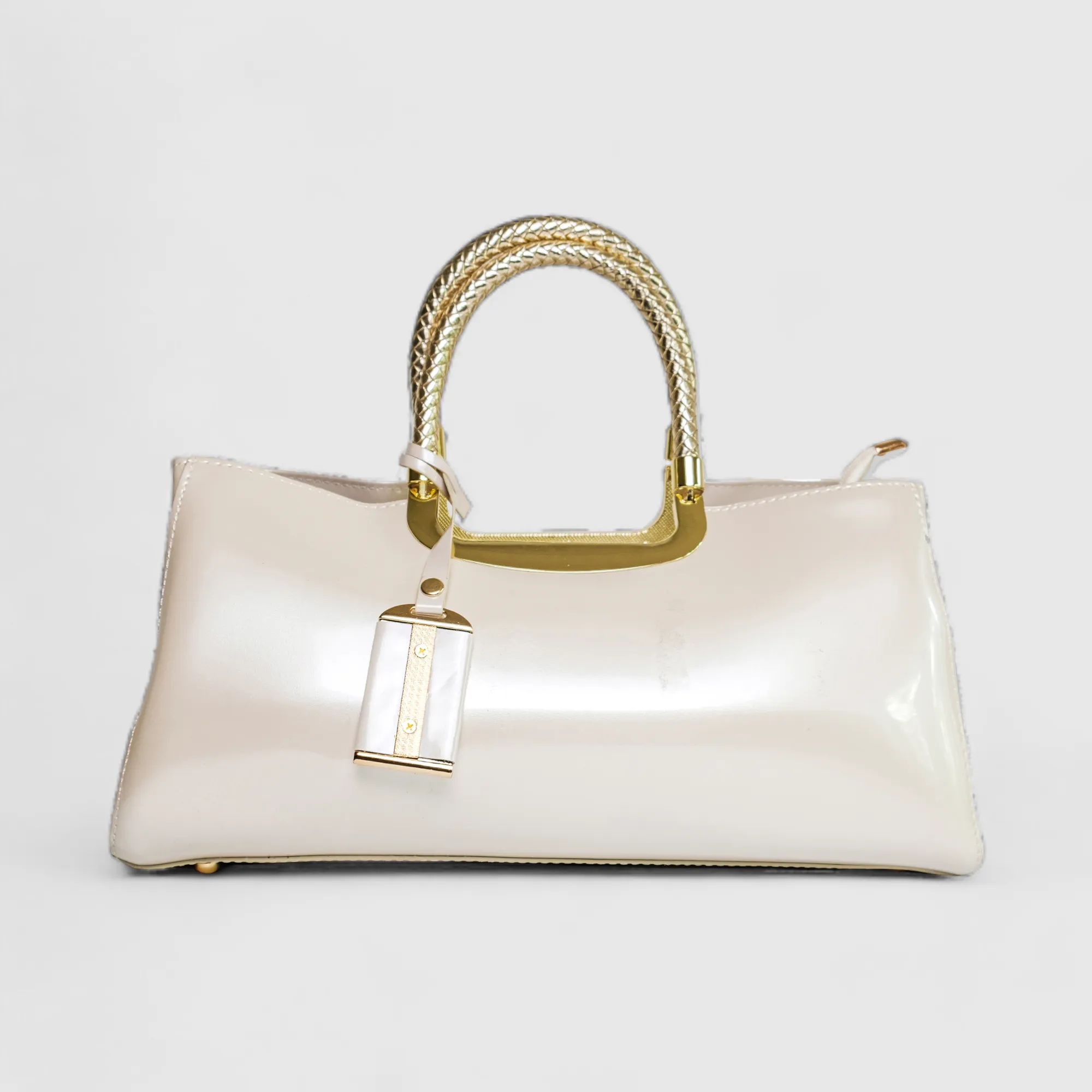 Chokore Luxe Glossy Handbag (White)