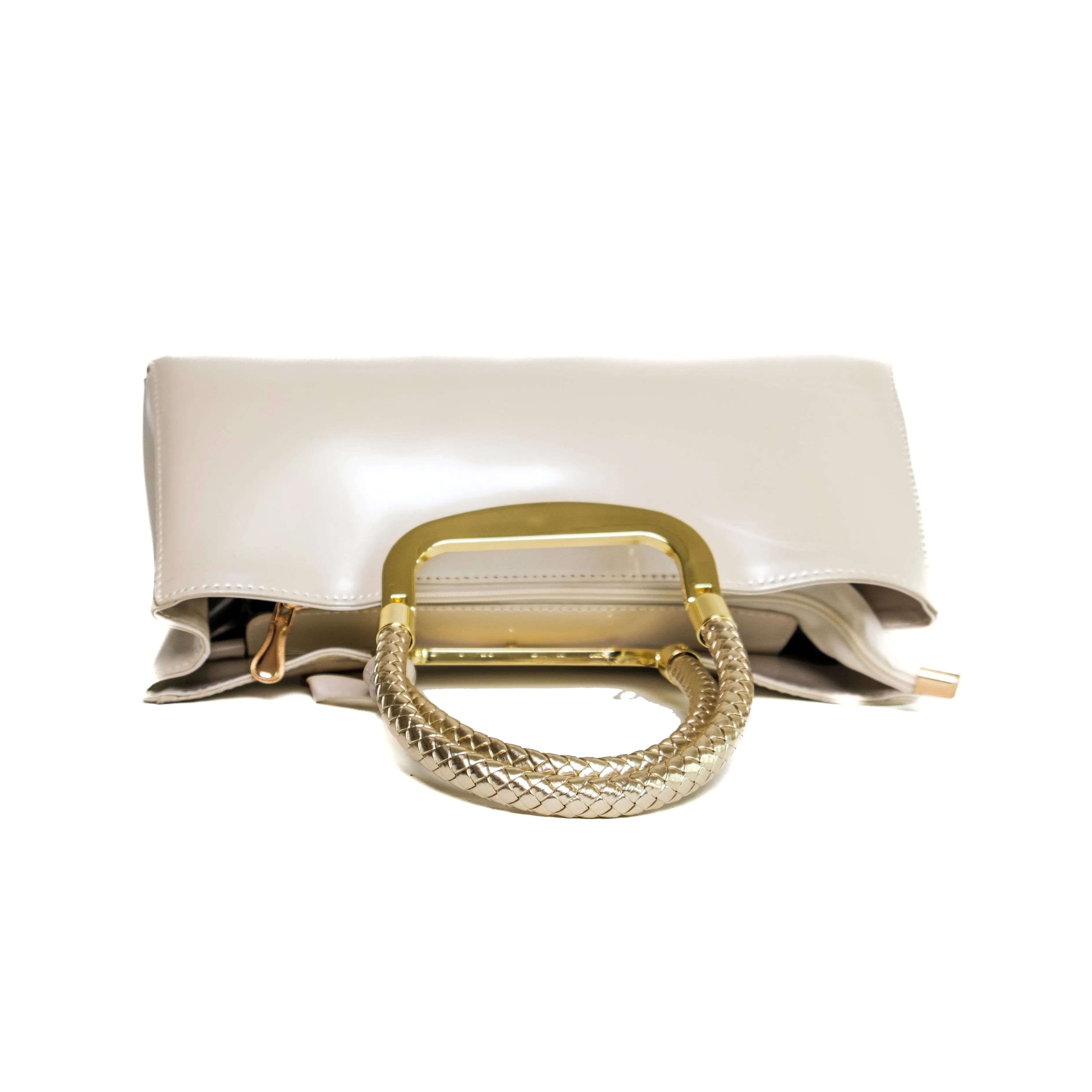 Chokore Luxe Glossy Handbag (White)
