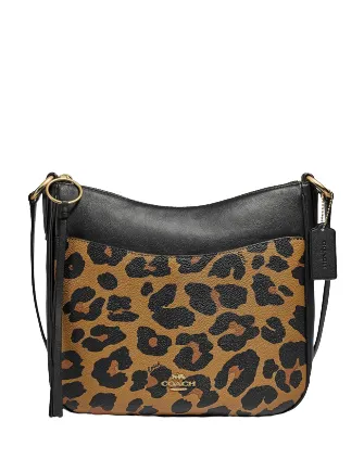 Coach Leopard Print Chaise Crossbody