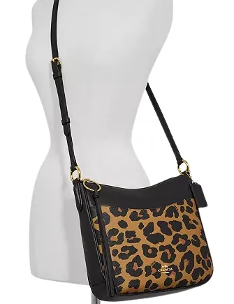 Coach Leopard Print Chaise Crossbody