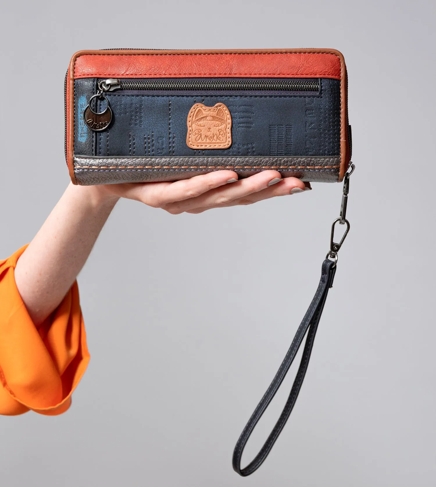 Contemporary Large Embossed RFID Wallet