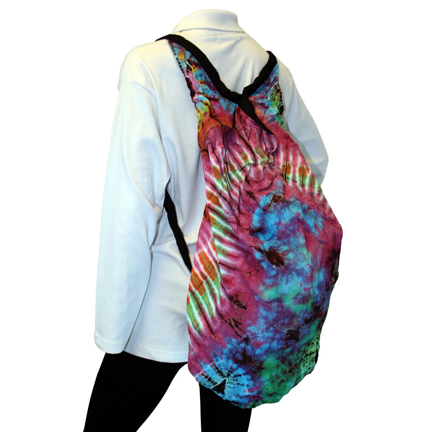 Convertible Tie Dye Messenger Shoulder Purse Backpack