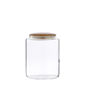 Cristella jar H15 cm. clear