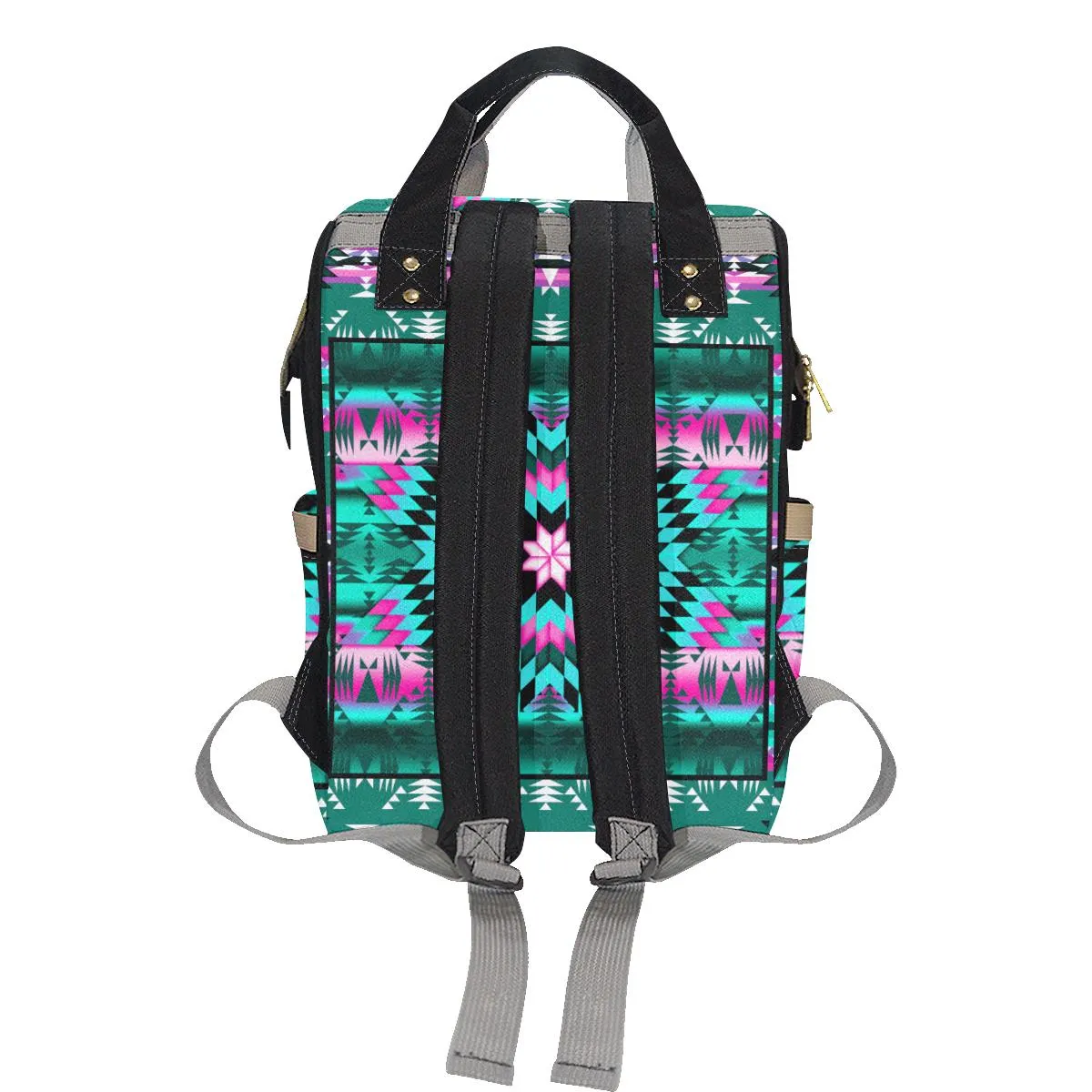 Deep Lake and Sunset Star Multi-Function Diaper Backpack