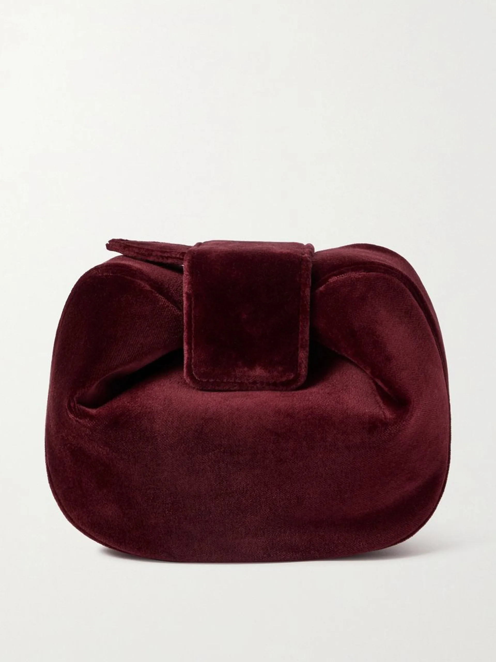 Demi velvet clutch bag