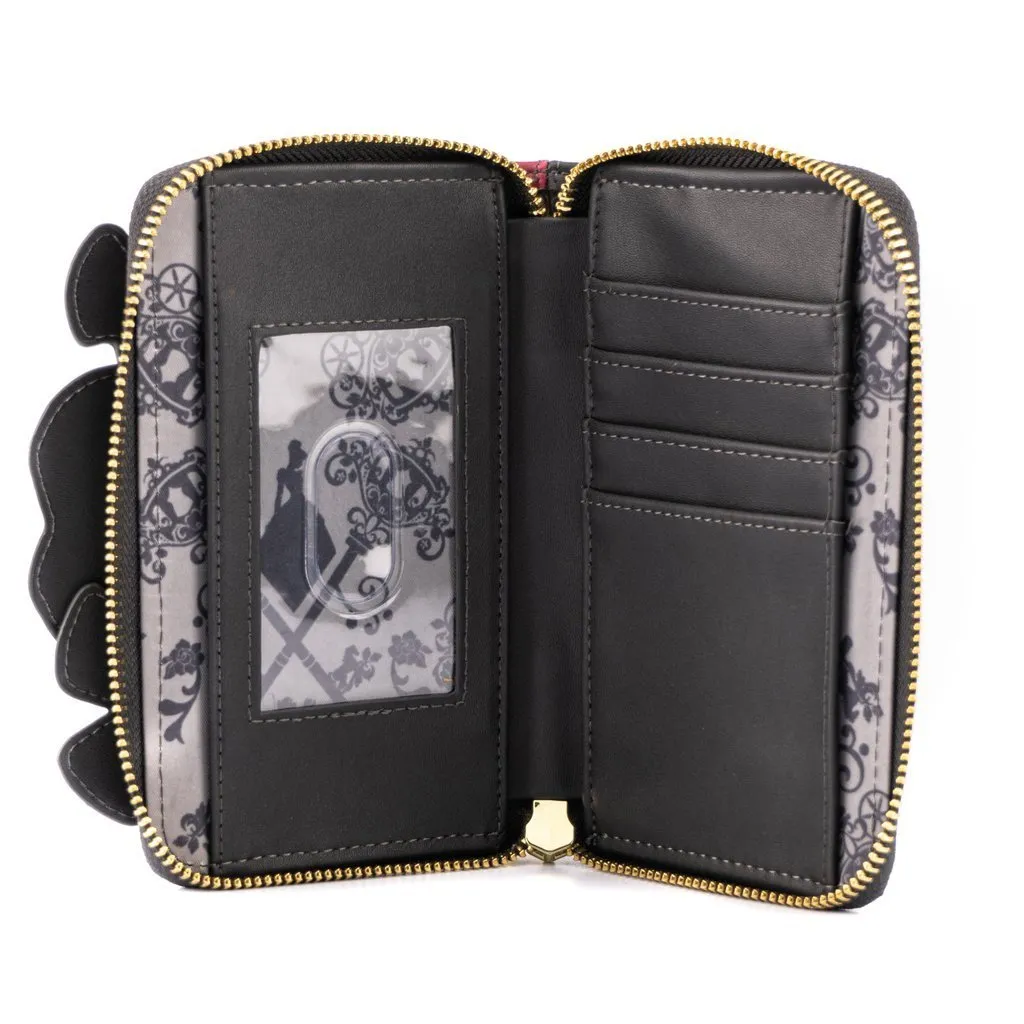 Disney Villains Scene Evil Stepmother and Step Sister Zip Around Wallet