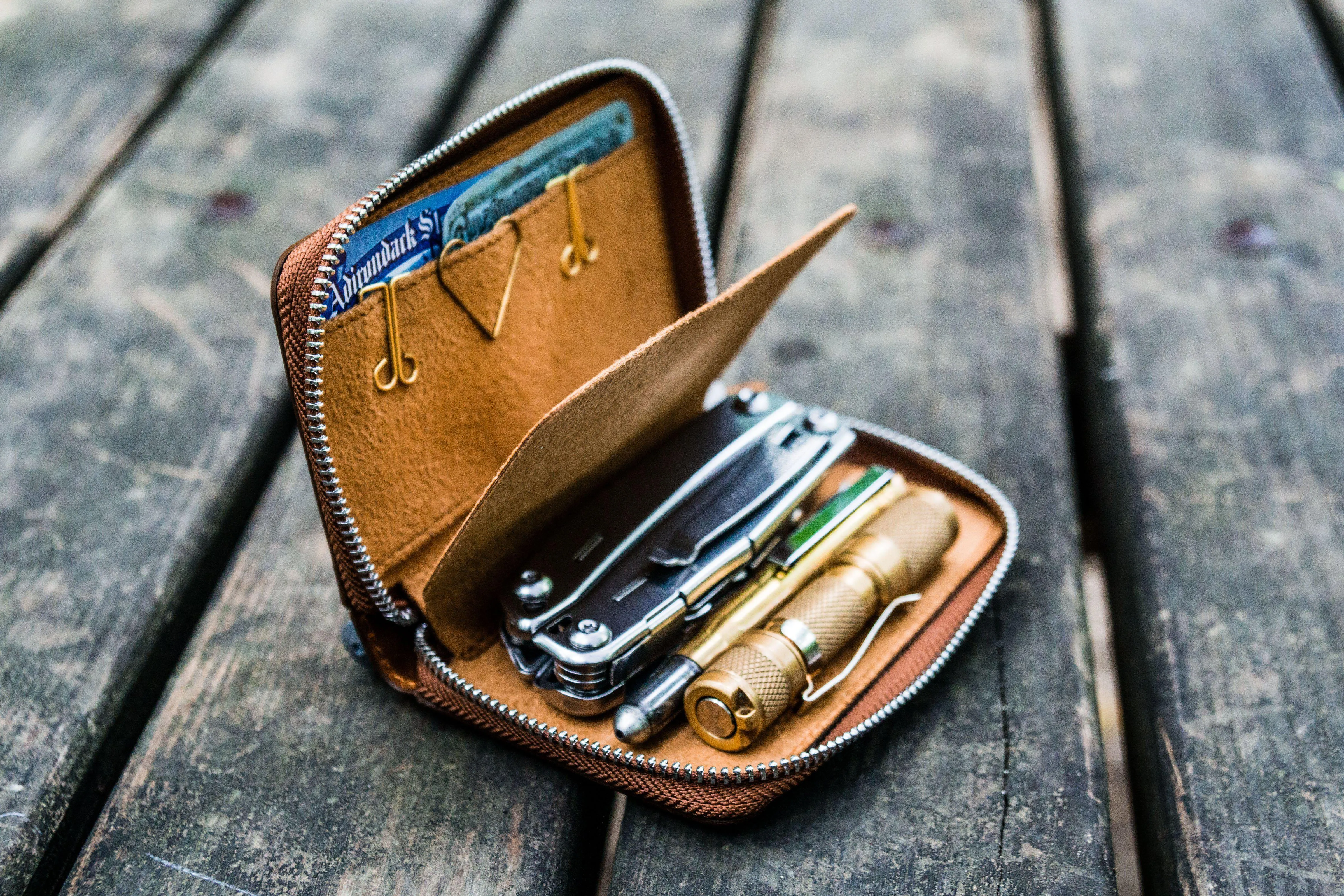 EDC Wallet - Crazy Horse Brown