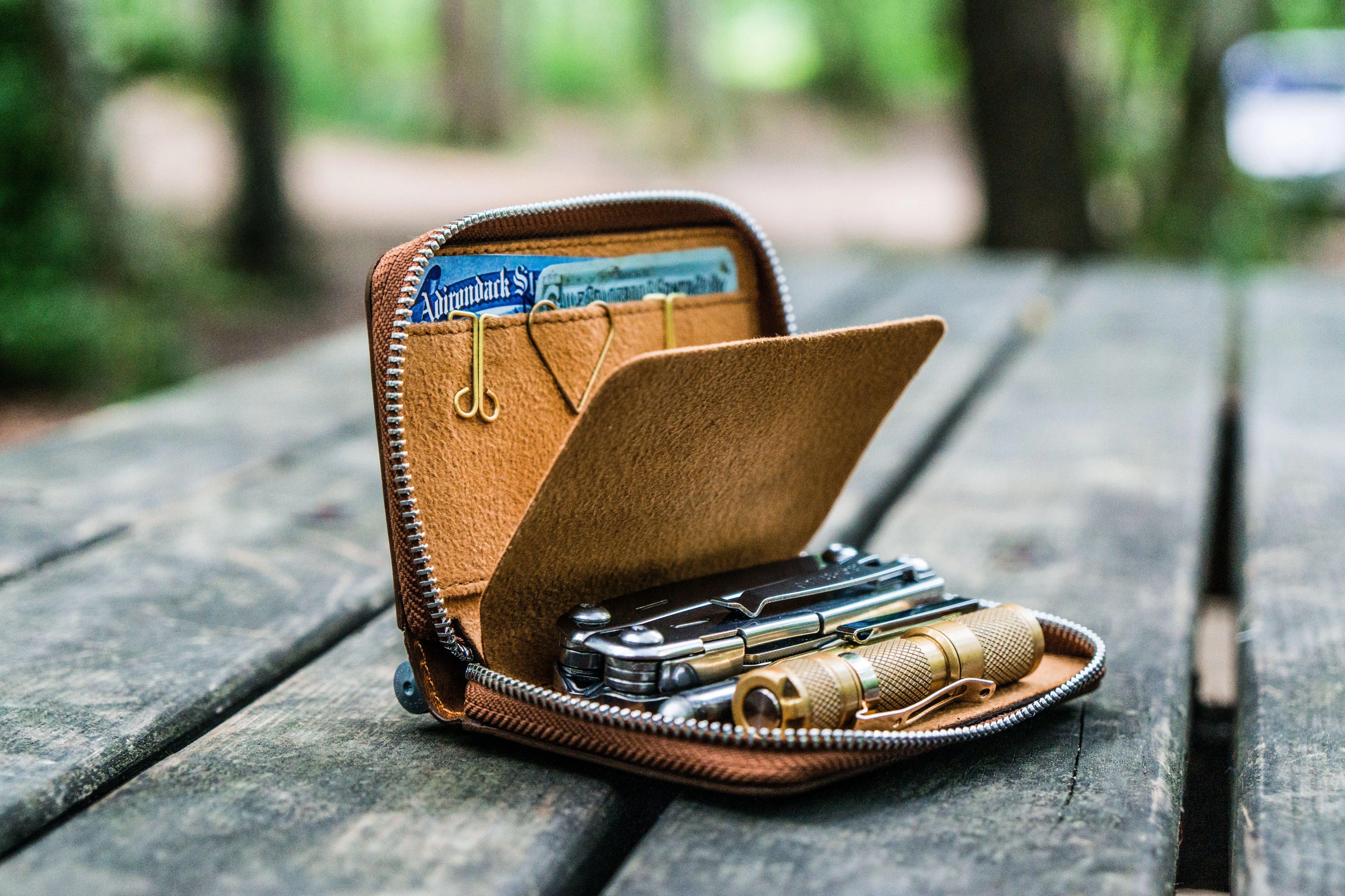 EDC Wallet - Crazy Horse Brown