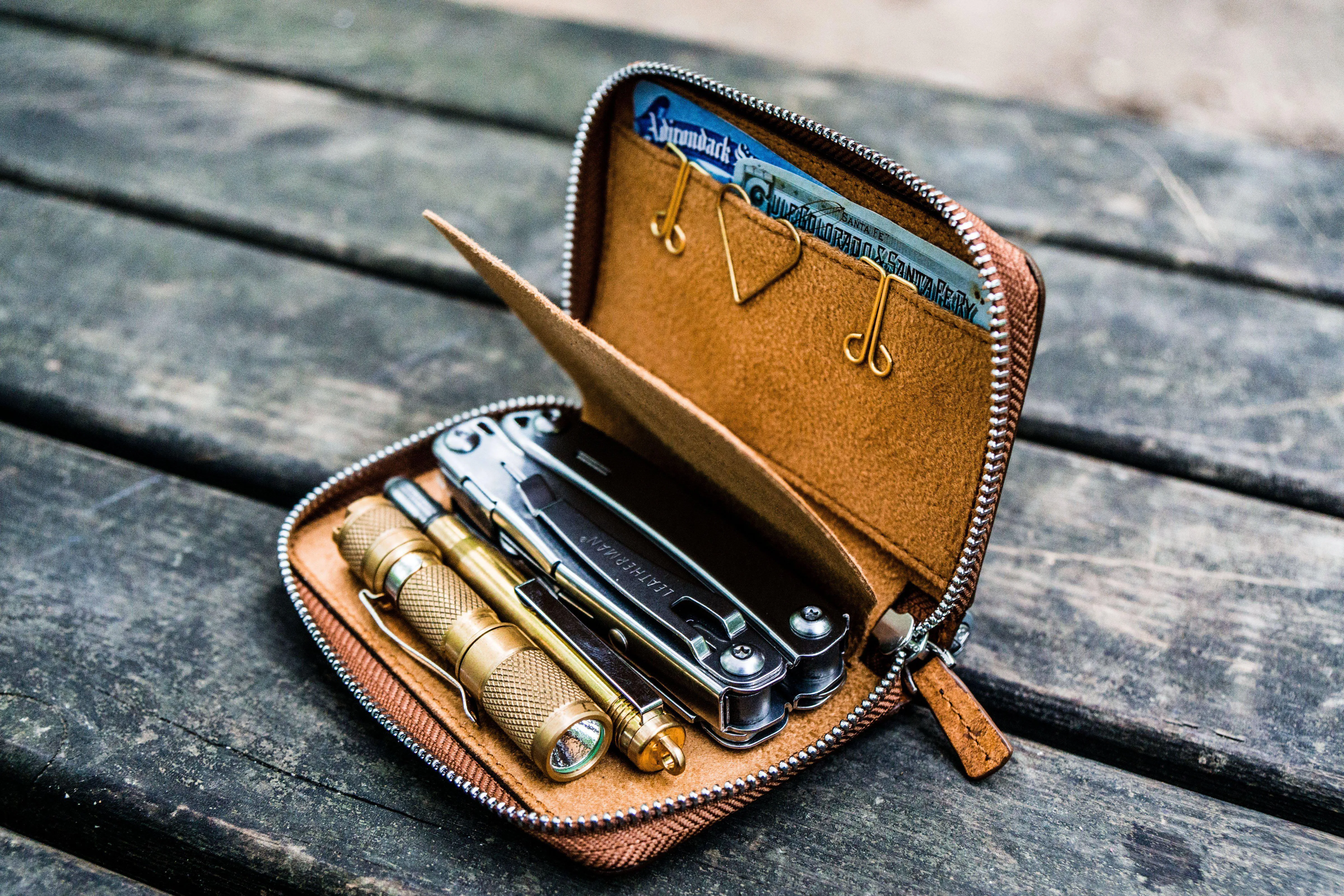 EDC Wallet - Crazy Horse Brown